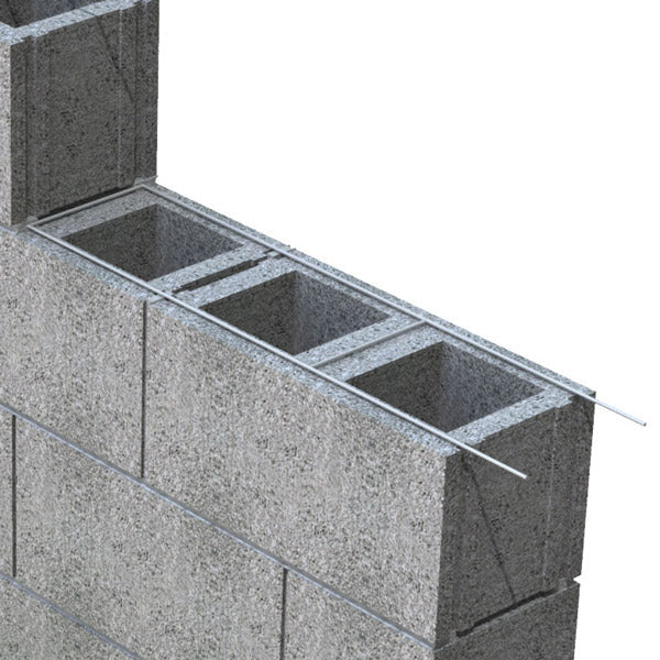 Échelle de maçonnerie en acier galvanisé, conçue pour un placement facile des barres d'armature.