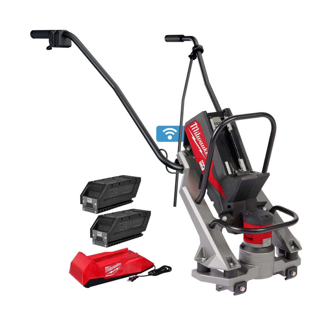 Règle vibrante à béton sans fil avec moteur POWERSTATE™ pour le nivellement des surfaces.
