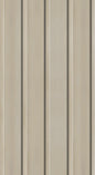 Revêtement en aluminium de couleur beige clair avec des rainures verticales, style Board & Batten.