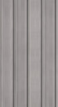 Revêtement en aluminium de couleur gris avec des rainures verticales, style Board & Batten.