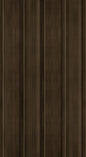 Revêtement en aluminium de couleur brun foncé avec des rainures verticales, style Board & Batten.