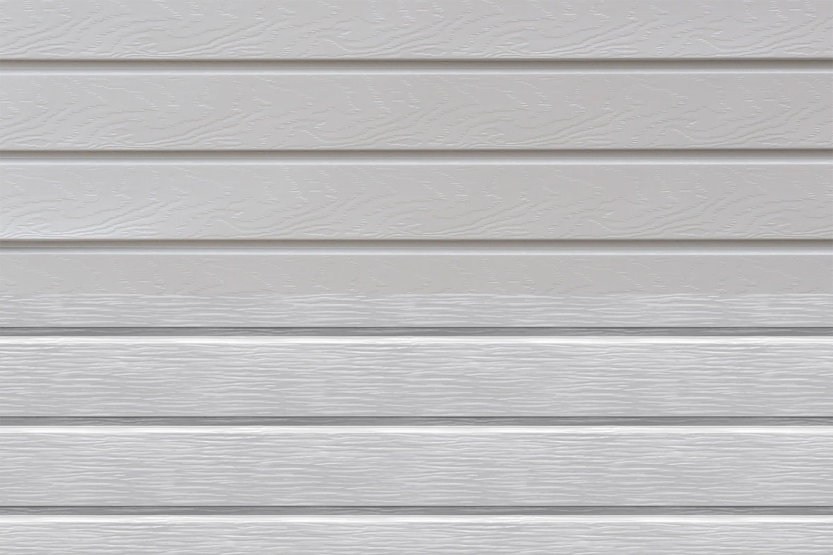 Revêtement en aluminium avec profilé texturé rappelant le bois naturel.