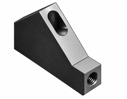 Hot-dip galvanized support head for formwork suspension systems.