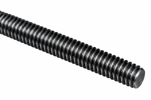 Threaded helical rod for formwork systems, available in various diameters.