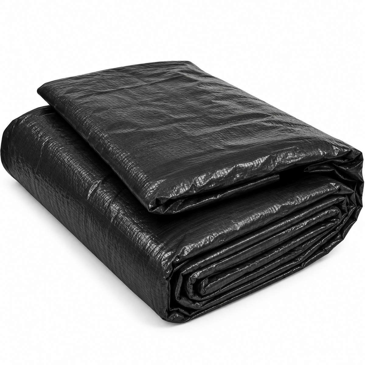 Matelas isolant pour béton noir, réutilisable et durable, conçu pour limiter l'infiltration d'eau.