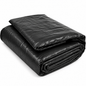 Matelas isolant pour béton noir, réutilisable et durable, conçu pour limiter l'infiltration d'eau.