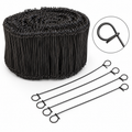 Broche métallique avec boucle, conçue pour maintenir les éléments d’armature sur les chantiers de béton.