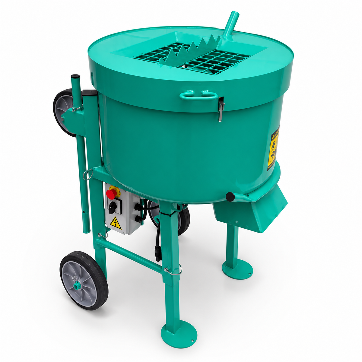 Malaxeur à mortier planétaire IMER Mix 120 Plus, conçu pour mélanger des produits prémélangés.