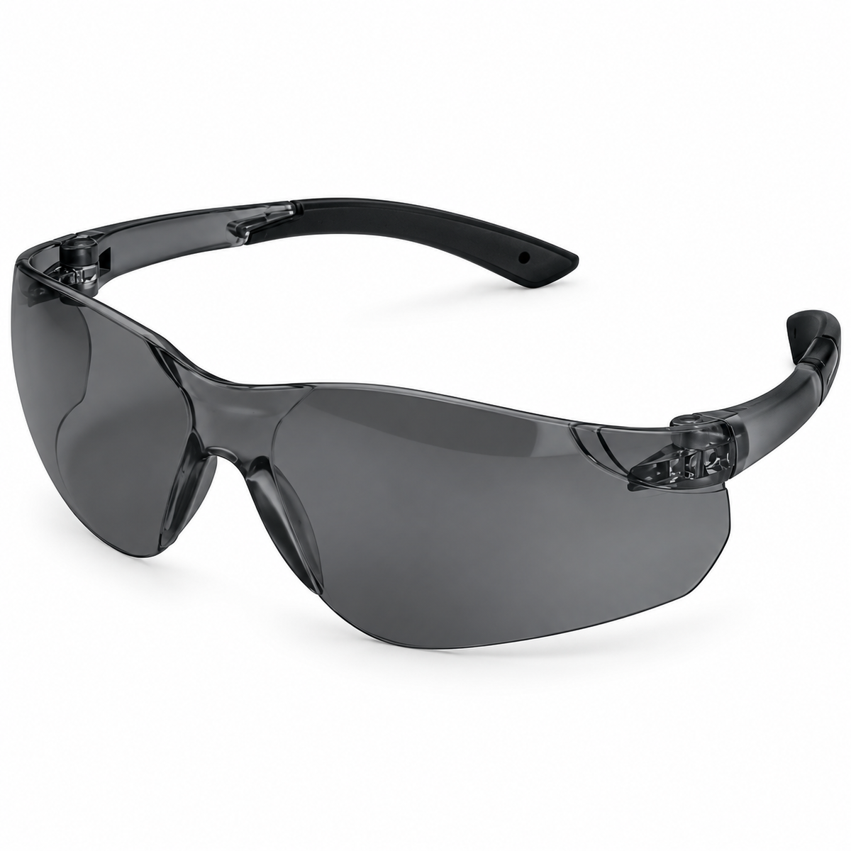 Lunettes de sécurité enveloppantes avec lentille miroir bleu, anti-rayures et protection UV400.