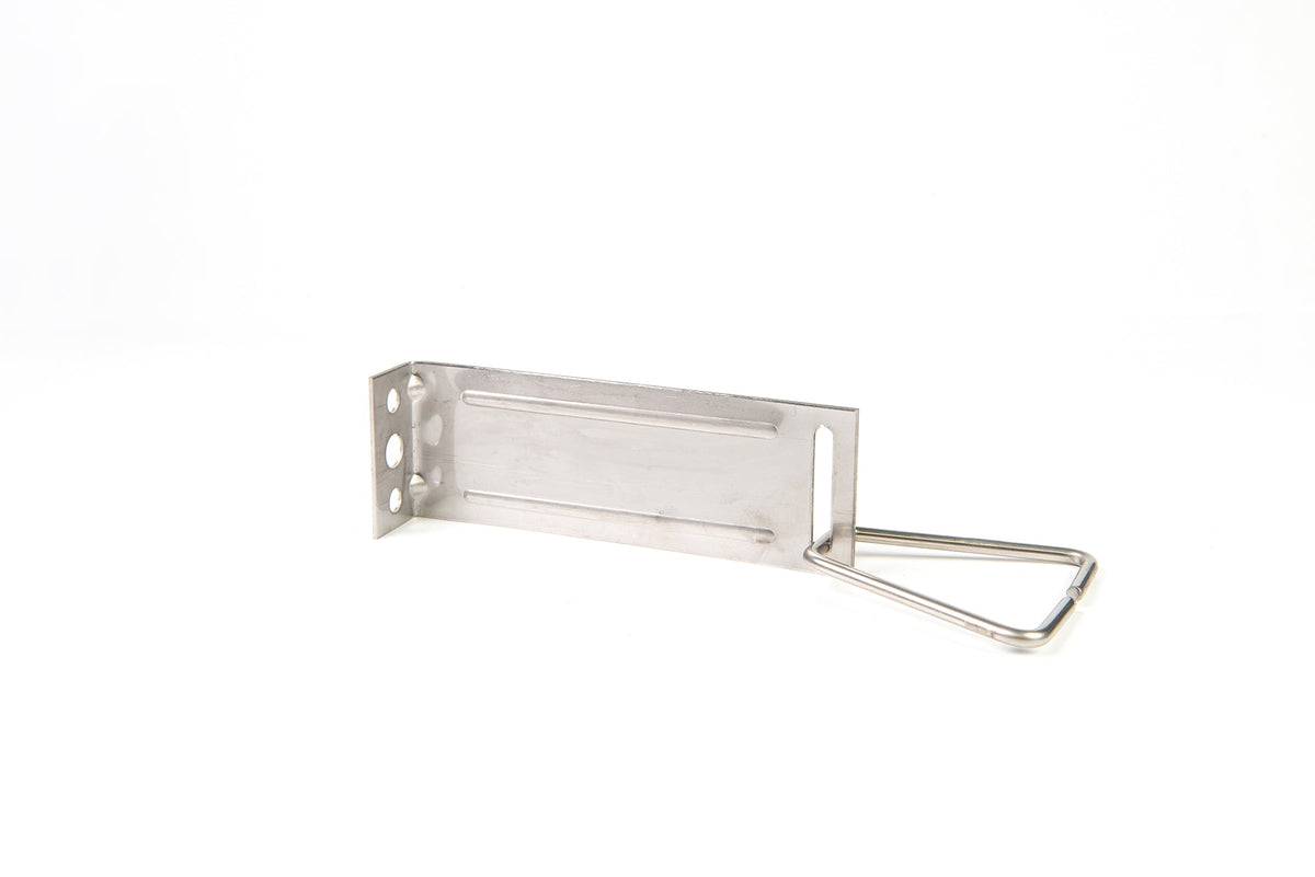 Ancrage ajustable en acier inoxydable avec triangle de 3/16 et ajustement vertical de 1,5 po.