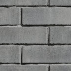 Brique de béton classique Romania pour revêtements de façade, couleur grise et texture rugueuse.