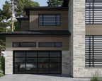 Revêtement d'aluminium Rialux avec profilé rainuré, idéal pour des projets intemporels.