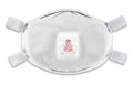 Masque respiratoire jetable 3M P100, blanc, conçu pour la protection contre les particules.