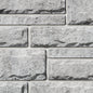Mur en briques grises texturé, avec des joints visibles et une finition rugueuse, idéal pour des projets de construction ou de décoration.