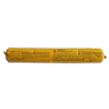 Tube de mastic Sika Sikaflex 1a, couleur jaune, emballé dans un film plastique transparent.