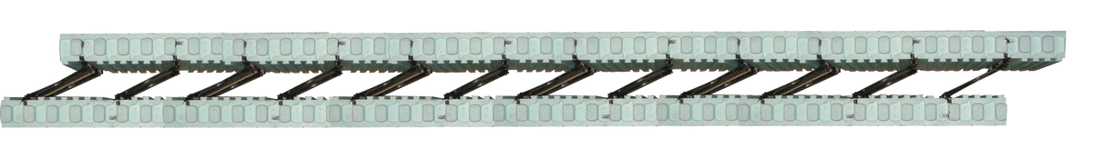 Panneaux isolants en polystyrène expansé, montrant une texture lisse et des rainures pour assemblage.