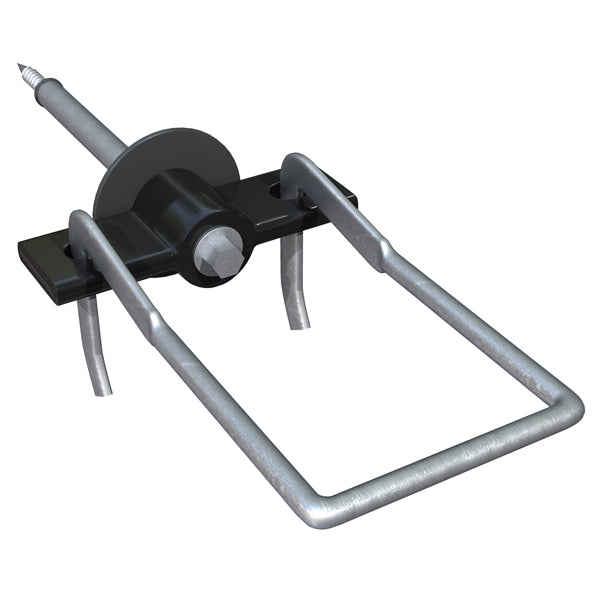 Ancrage à écrou papillon Thermal 2-Seal en acier avec rondelles EPDM pour isolation.