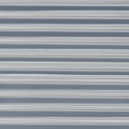 Panneau en métal ondulé de couleur gris clair avec des lignes horizontales régulières.
