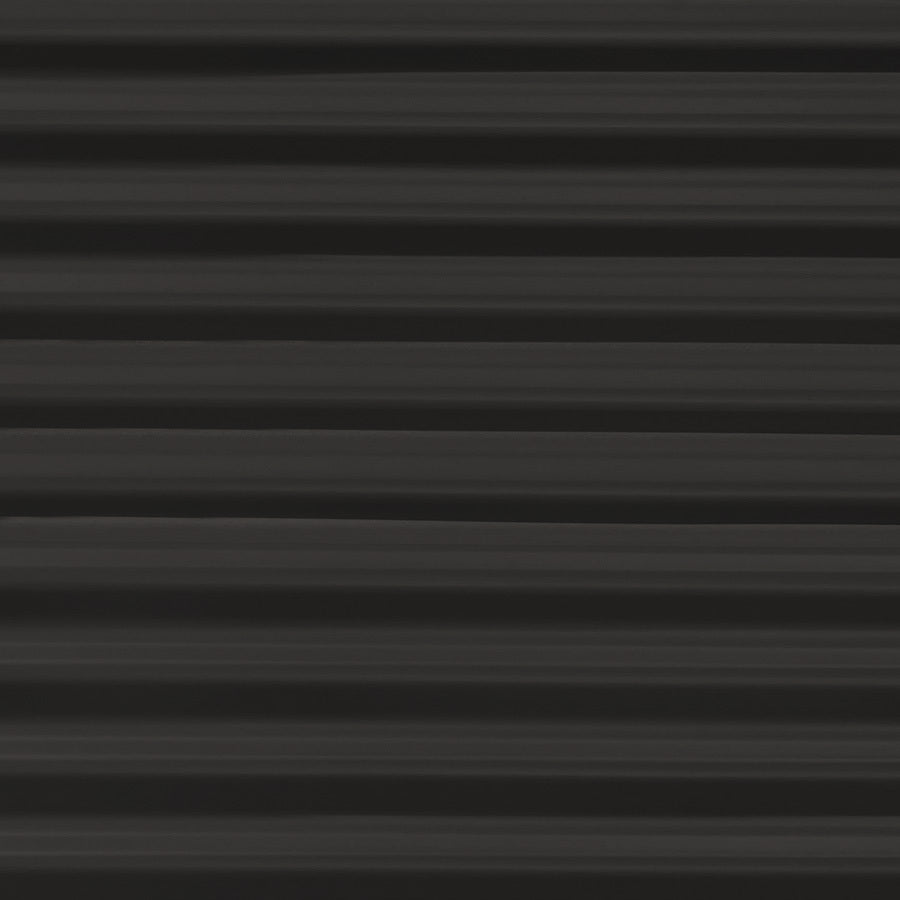 Revêtement en aluminium corrugué de couleur noire, avec un motif horizontal.