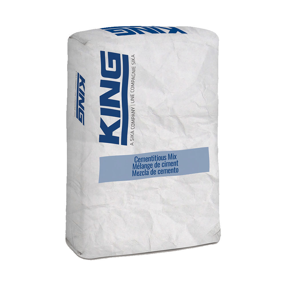 Sac de béton autoplaçant MS-S6 SCC de 30 kg, emballage blanc avec logo bleu.
