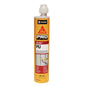 Coulis polyuréthane SikaFix® PU de 250 ml, tube jaune avec bouchon, étiquette en français et anglais.