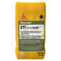 Béton cimentaire prêt à l’emploi Sikacrete®-211 Flow PLUS, sac de 25 kg, couleur jaune.
