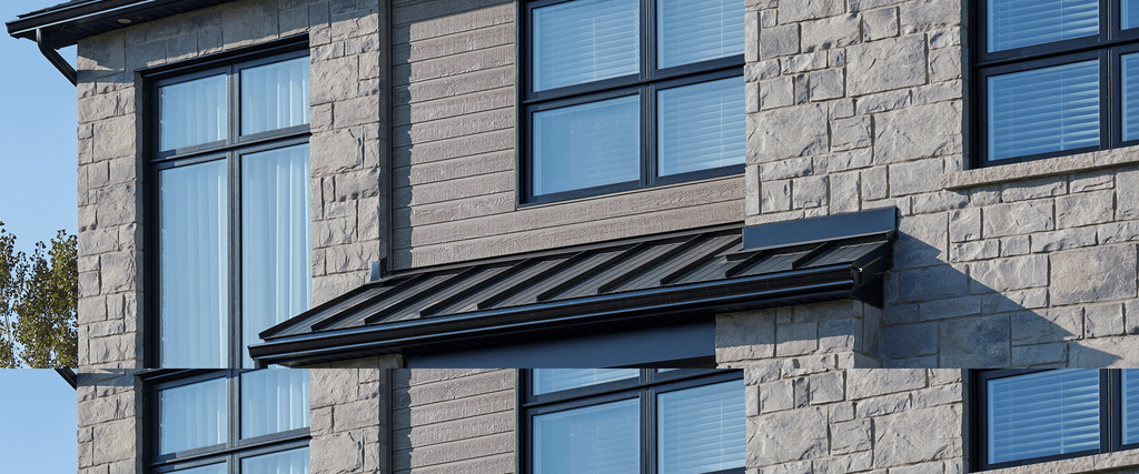 Mur en pierre texturée avec des nuances naturelles, blocs modulaires pour façades personnalisées.