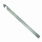 Sangle en acier galvanisé de 24 po pour soutenir les coffrages Nudura à intersections en T.